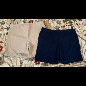 TALBOTS THE WEEKEND SHORTS SZ 12 chinos 2 pair!